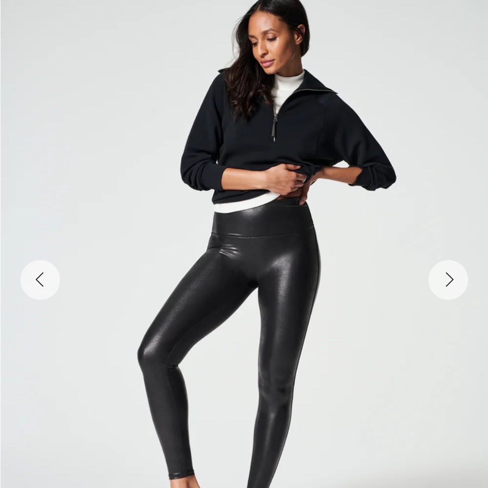 SPANXshape™ Faux Leather Leggings